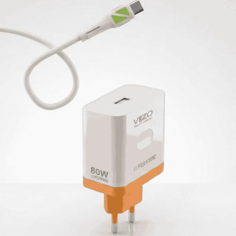80W Charger Max Type-C Fast Charger – Super Fast Charging for OPPO, OnePlus & Infinix – Best Quick Charger Adapter