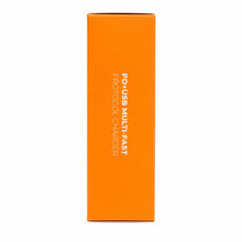 An orange rectangular product box with vertical white text reading 'PD+USB MULTI-FAST PROTOCOL CHARGER'