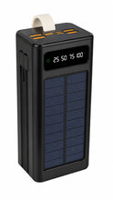 A black portable power bank