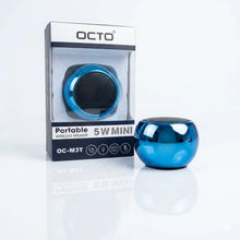 OCTO Mini Speakers 5W -Blue & Silver