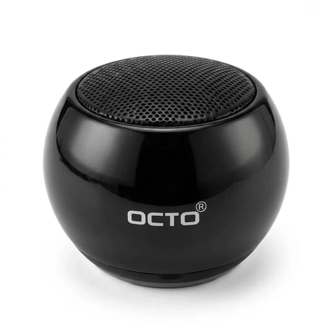 OCTO Mini Speakers 5W - Shinny Black Metallic Body