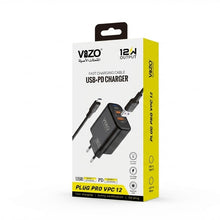 PLUG PRO VPC 12 Type-C Fast Charging Cable – 12W Dual Output USB + PD Charger for All Devices – Best Multi-Port Charger in Pakistan