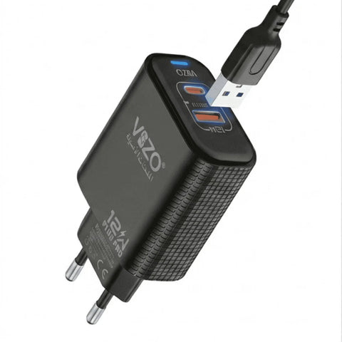 PLUG PRO VPC 12 – 12W Dual Port USB + PD Fast Charger for Micro USB Devices – Available in Pakistan