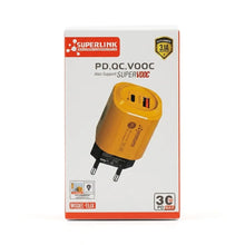Superlink 30W PD. QC. VOOC (USB + PD) Adopter