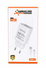 SUPERLINK Magic Tiger 3.1A travel adapter in its retail packaging