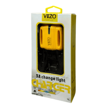 Vizo 3A Color Changing Light Charger – Dual Port Fast Charge + Free Micro USB Cable